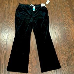 Good American Black Velvet Trousers